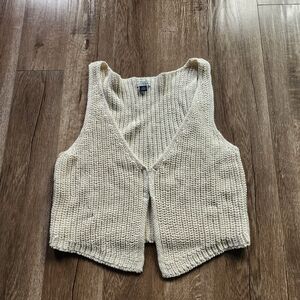 American Eagle Outfitters Ivory Knit Top